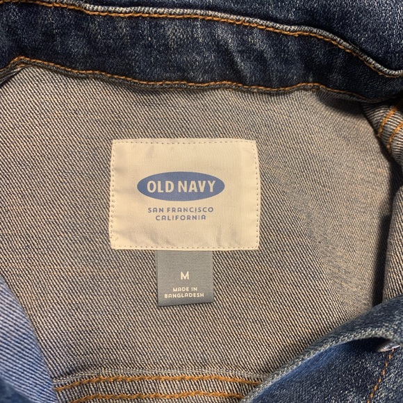Old Navy Denim Jean Jacket trucker jacket medium - Picture 3 of 6